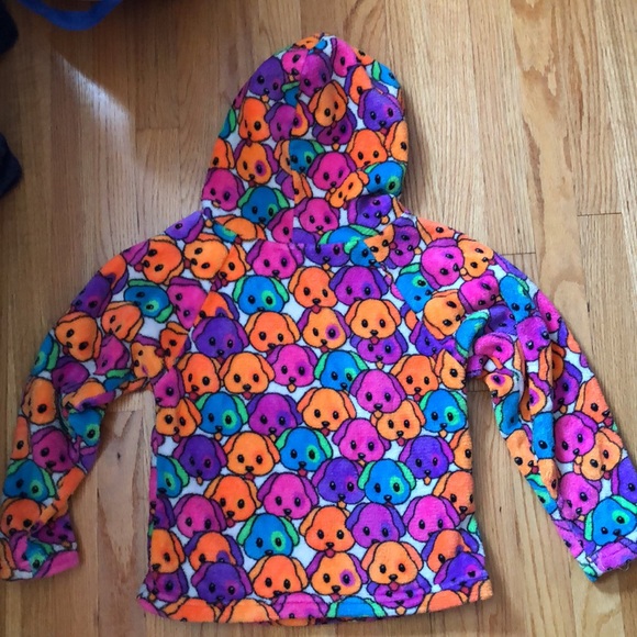 Puppy Fleece super snuggly dog themed hoodie by love and kisses. Size 8-10 - Picture 3 of 4